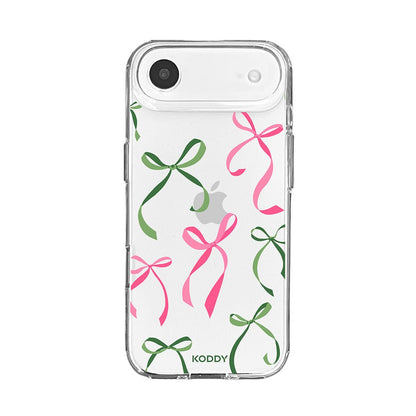 Petite Pink and Green Ribbon Bows Phone Case-KODDY aesthetic iphone case UK
