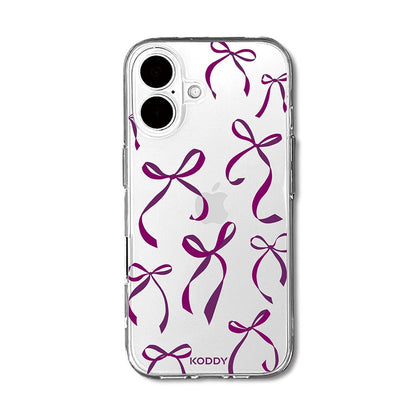Petite Purple Ribbon Bows Phone Case - KODDY