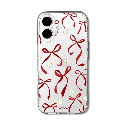 Petite Red Bows and Snowmen Phone Case - KODDY