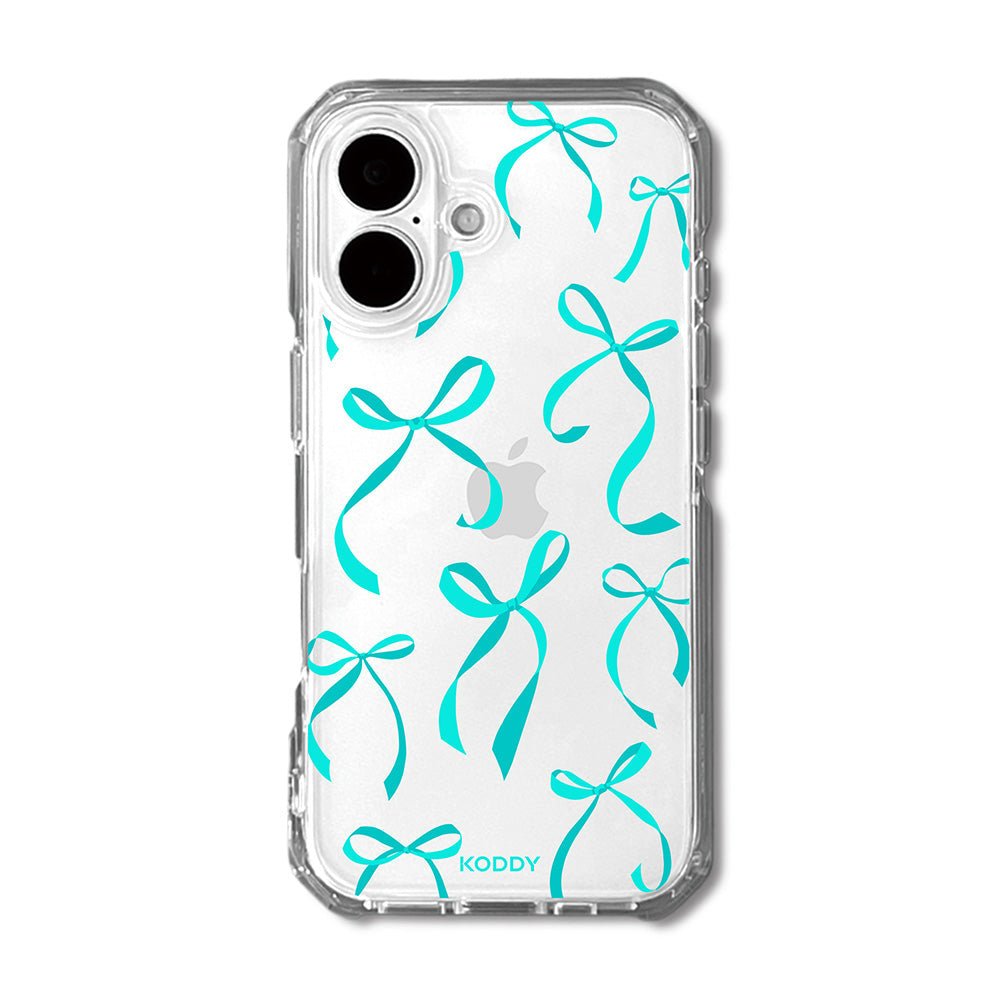 Petite Turquoise Ribbon Bows Phone Case-KODDY