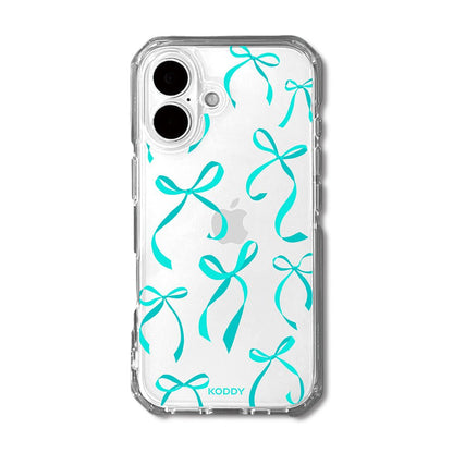 Petite Turquoise Ribbon Bows Phone Case-KODDY