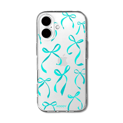Petite Turquoise Ribbon Bows Phone Case-KODDY