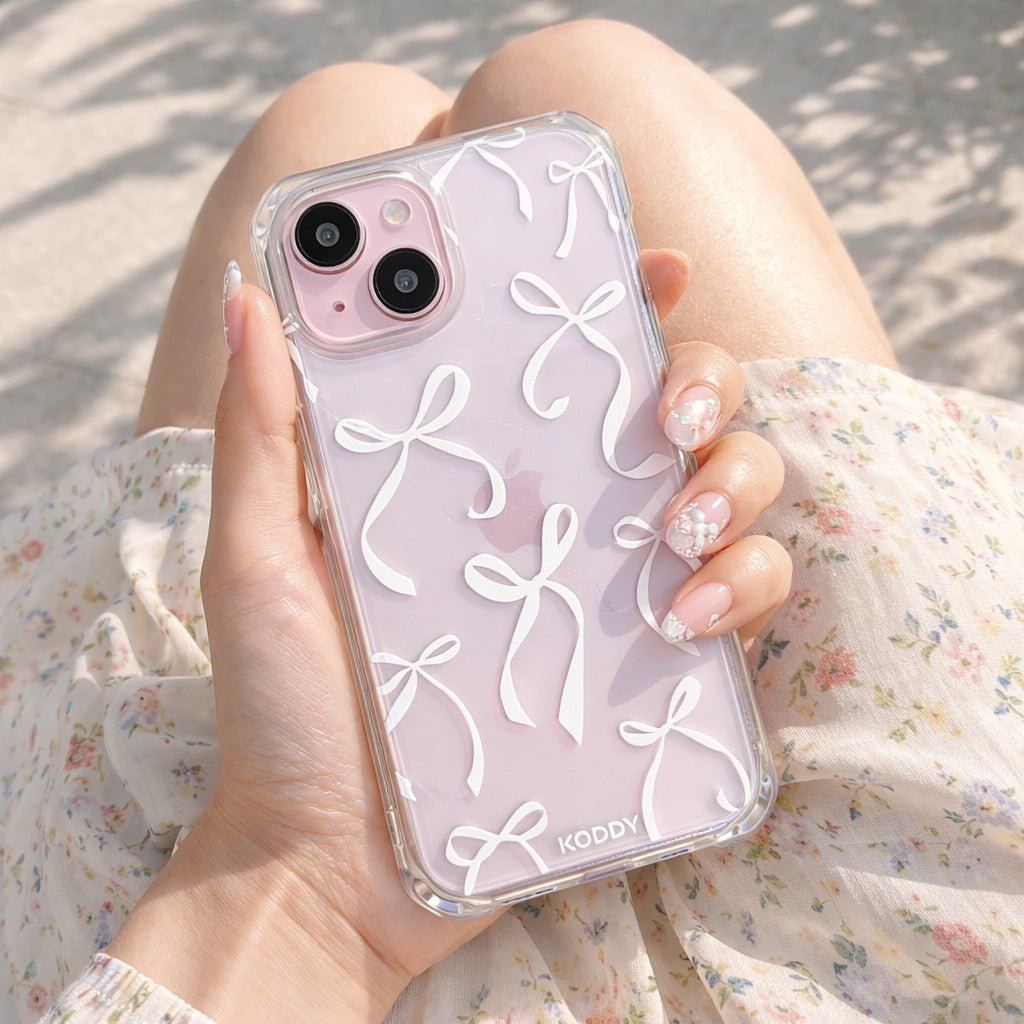 Petite White Bows Phone Case - KODDY