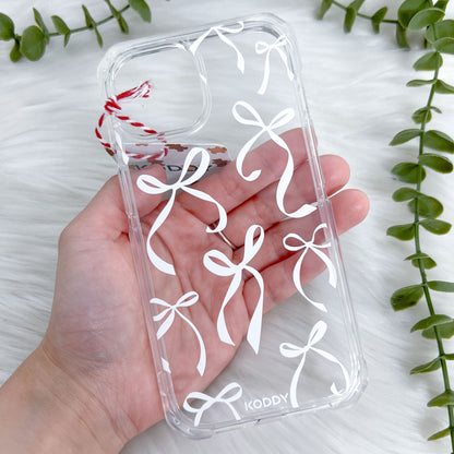 Petite White Bows Phone Case - KODDY