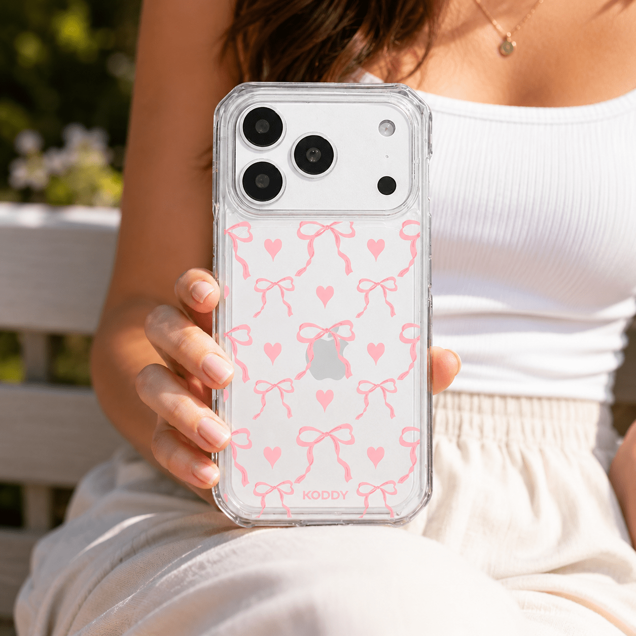 Pink Bows and Hearts Phone case-KODDY aesthetic iphone case UK