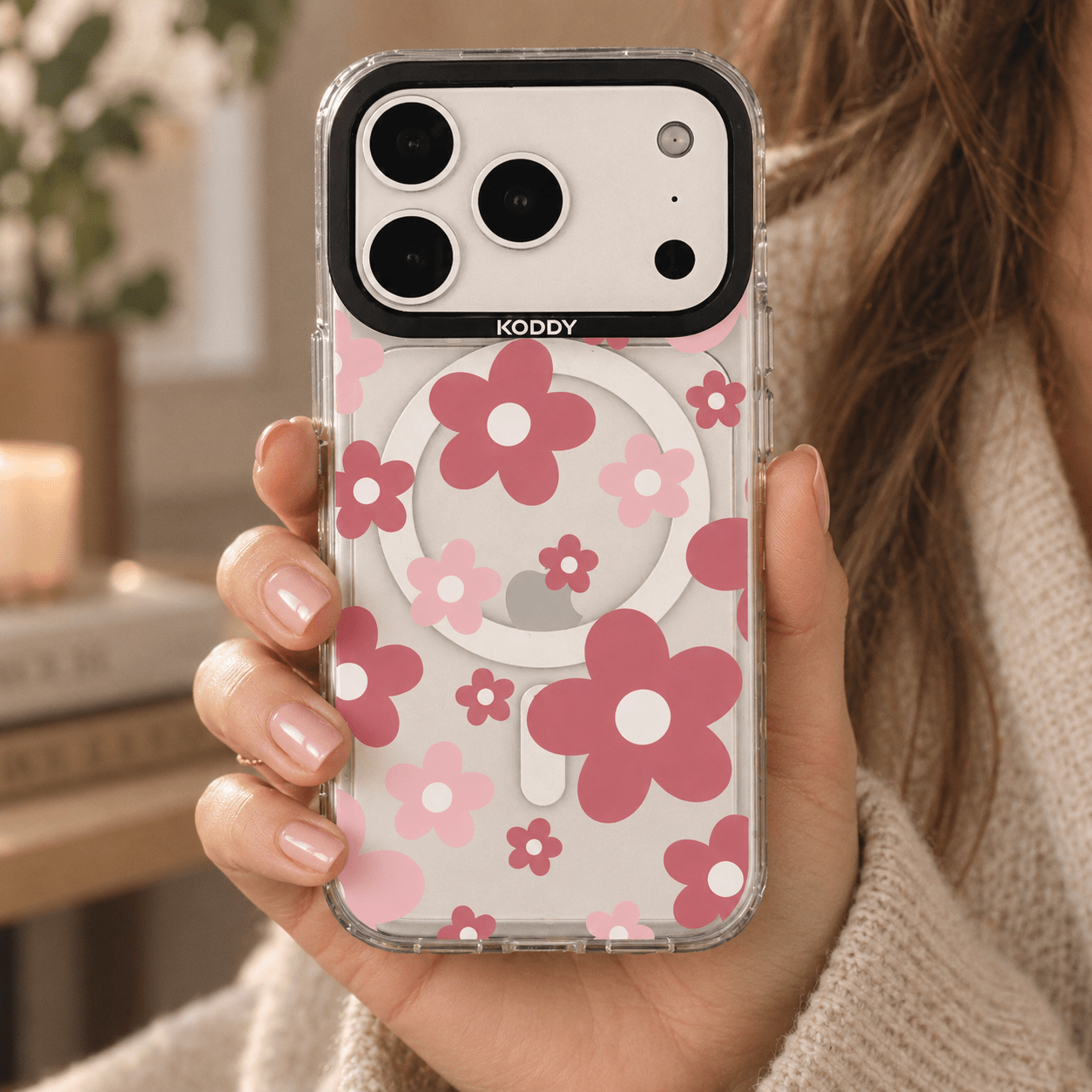 Pink Daisy Aesthetic Floral iPhone Case-KODDY aesthetic iphone case UK