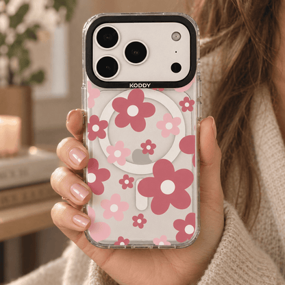 Pink Daisy Aesthetic Floral iPhone Case-KODDY aesthetic iphone case UK