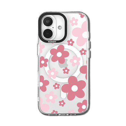 Pink Daisy Aesthetic Floral iPhone Case-KODDY aesthetic iphone case UK