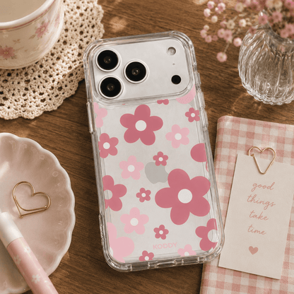 Pink Daisy Aesthetic Floral Phone Case-KODDY aesthetic iphone case UK