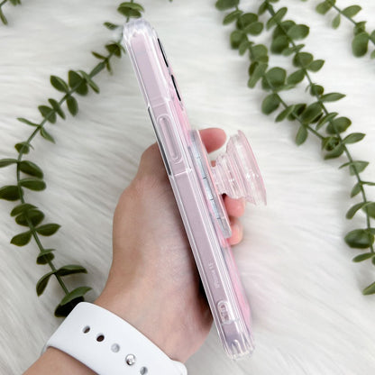 Pink Fluffy Ribbon Magsafe Phone Case and Phone Grip - KODDY