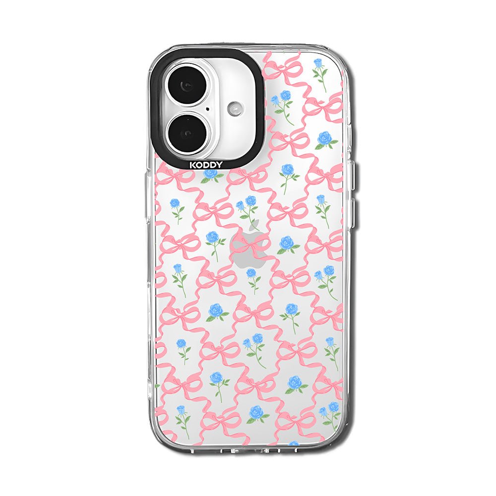 Pink Ribbon and Rose iPhone Case