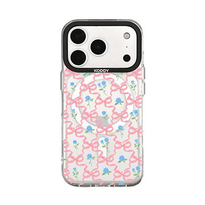 Pink Ribbon and Rose iPhone Case