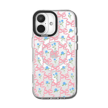 Pink Ribbon and Rose iPhone Case