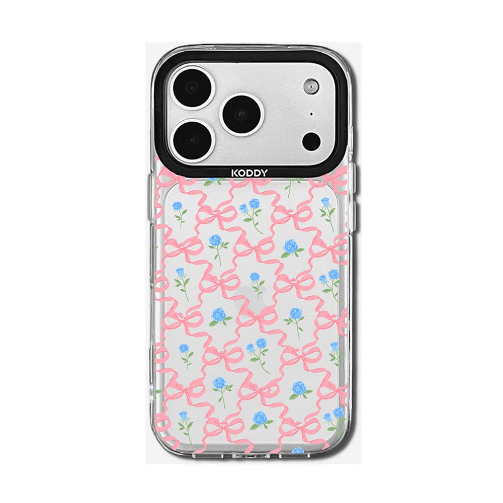 Pink Ribbon and Rose iPhone Case