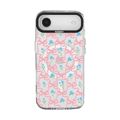 Pink Ribbon and Rose iPhone Case