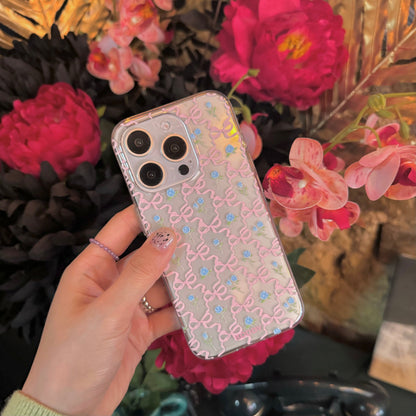 Pink Ribbon And Rose Phone Case