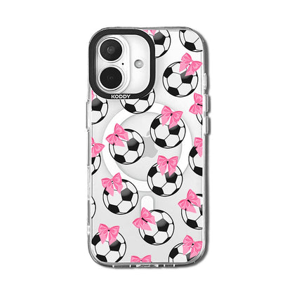 Pink Ribbon Football Gifts iPhone Case