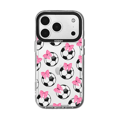 Pink Ribbon Football Gifts iPhone Case