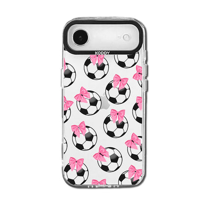 Pink Ribbon Football Gifts iPhone Case