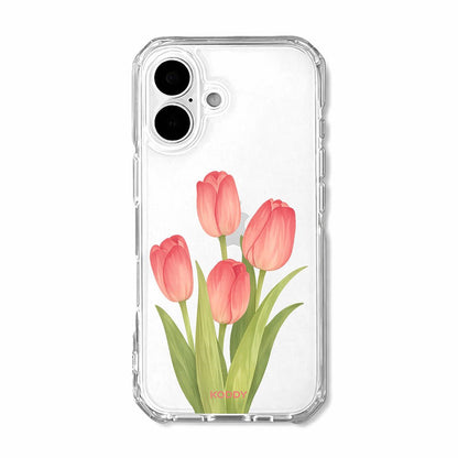 Pink Tulip Flower Phone Case