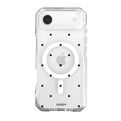 Polka Dot with Love in Black Phone Case - KODDY