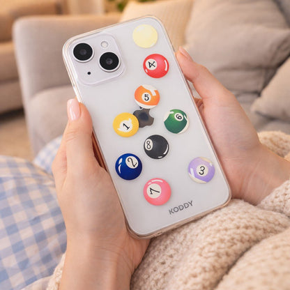 Pool Balls Clear Phone Case-KODDY aesthetic iphone case UK