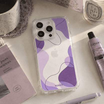 Purple Abstract Aesthetic Phone Case-KODDY aesthetic iphone case UK