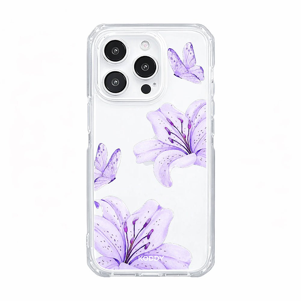 Purple Lily Aesthetic Floral Phone Case