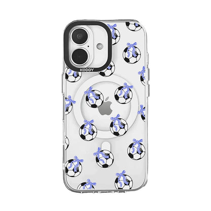 Purple Ribbon Football Gifts iPhone Case - KODDY