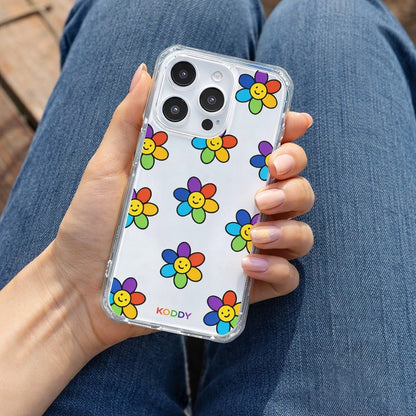 Rainbow Smile Daisy Phone Case - KODDY aesthetic iphone case UK