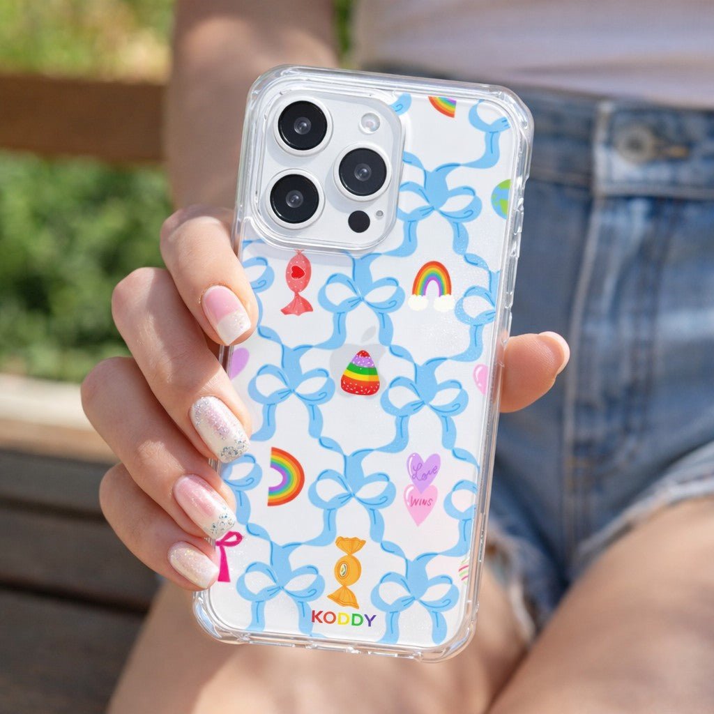 Rainbow Sweets in Ribbon Phone Case - KODDY aesthetic iphone case UK