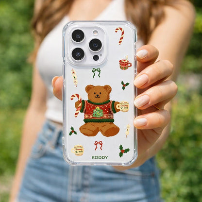 Red Christmas Jumper Bear Phone Case - KODDY aesthetic iphone case UK