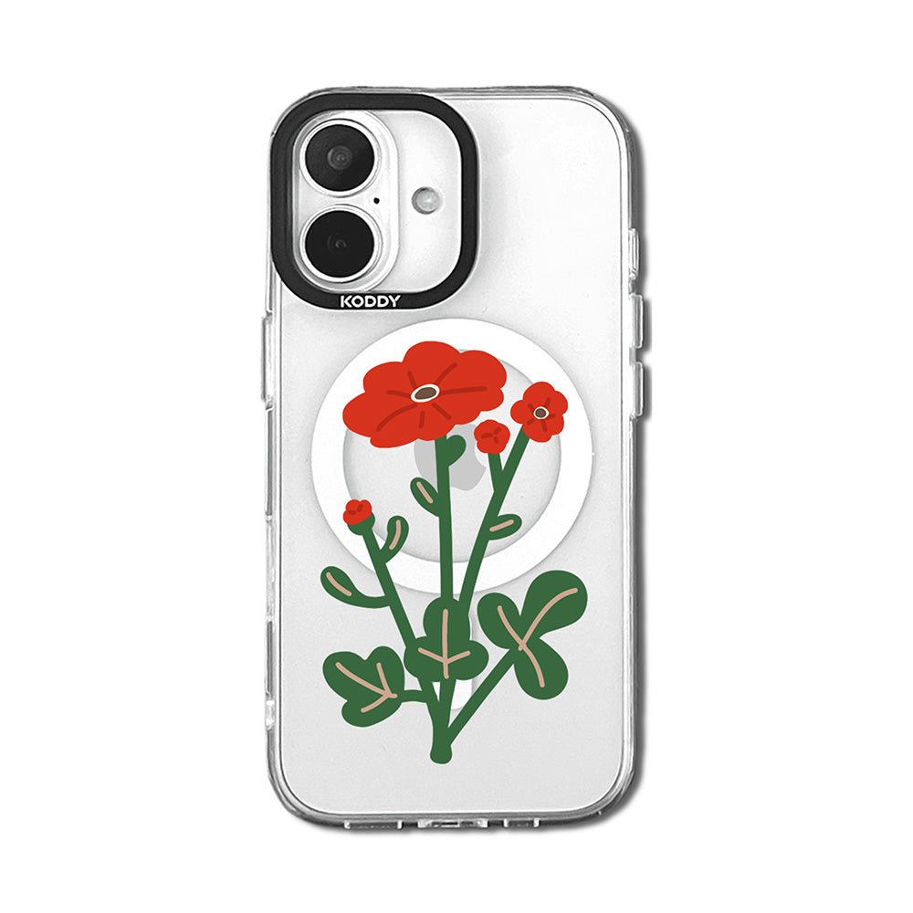 Red Poppy Flower iPhone Case