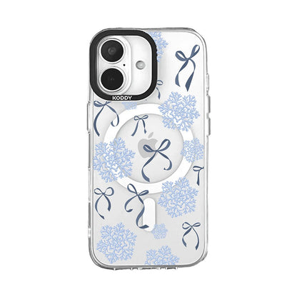 Ribbon Bows with Snowflakes iPhone Case - KODDY