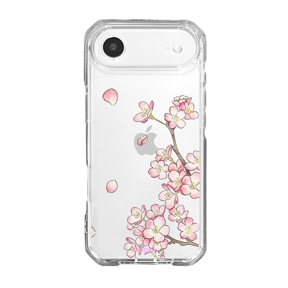 Romantic Pink Cherry Blossom Clear Phone Case-KODDY