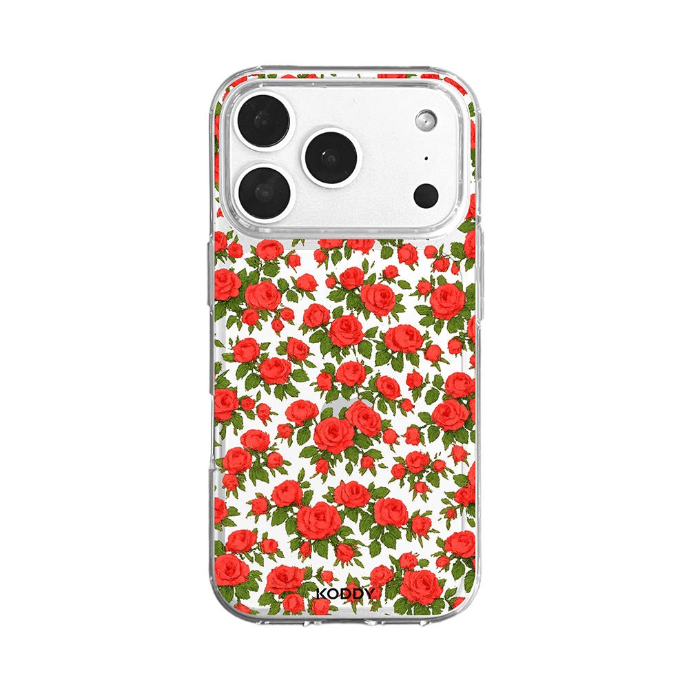 Romantic Red Rose Garden Floral Phone Case-KODDY aesthetic iphone case UK