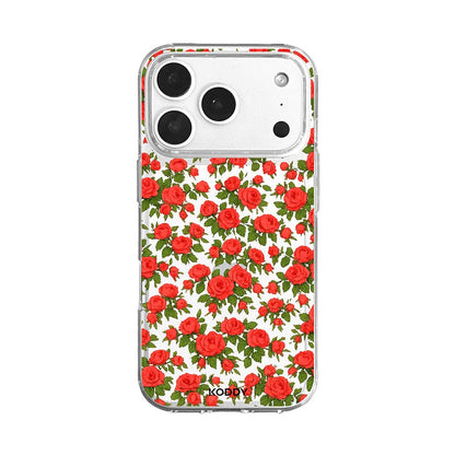 Romantic Red Rose Garden Floral Phone Case-KODDY aesthetic iphone case UK