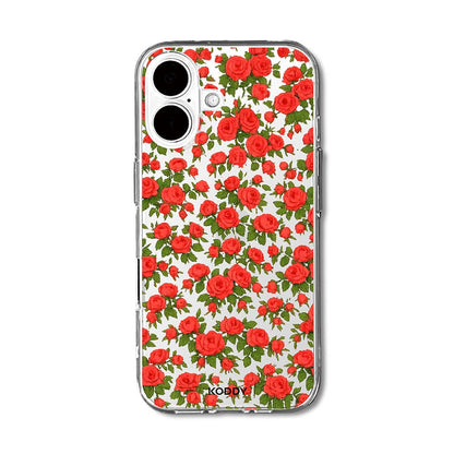 Romantic Red Rose Garden Floral Phone Case-KODDY aesthetic iphone case UK