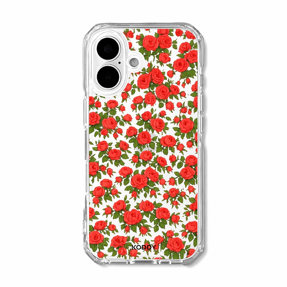 Romantic Red Rose Garden Floral Phone Case-KODDY aesthetic iphone case UK