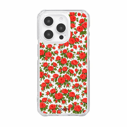 Romantic Red Rose Garden Floral Phone Case-KODDY aesthetic iphone case UK
