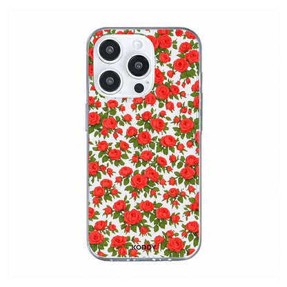 Romantic Red Rose Garden Floral Phone Case-KODDY aesthetic iphone case UK