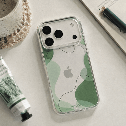 Sage Green Abstract Aesthetic Phone Case-KODDY aesthetic iphone case UK