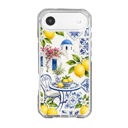 Santorini Lemon Blue Tile Phone Case-KODDY aesthetic iphone case UK