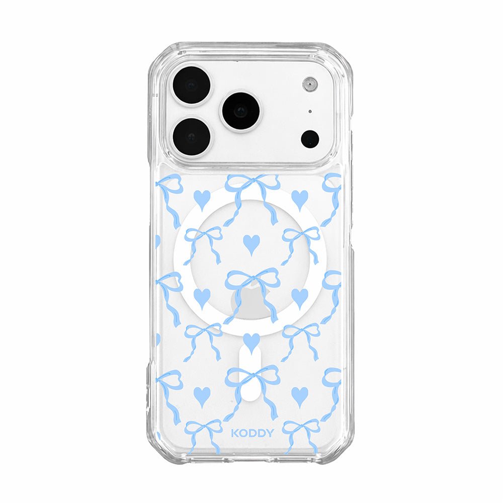 Sky Blue Bows and Hearts Phone case