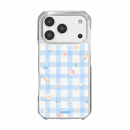 Sky Blue Gingham Beach Phone Case