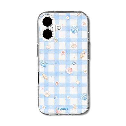 Sky Blue Gingham Beach Phone Case