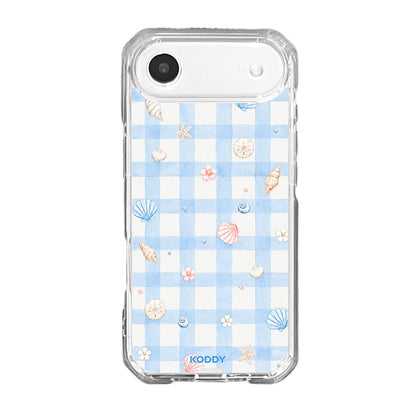 Sky Blue Gingham Beach Phone Case
