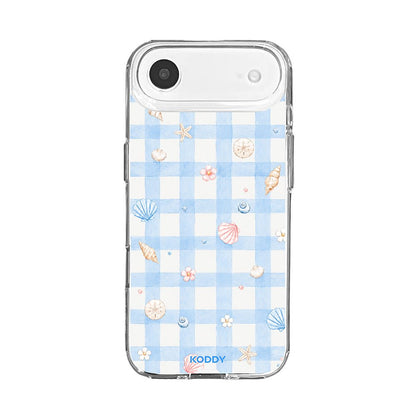 Sky Blue Gingham Beach Phone Case