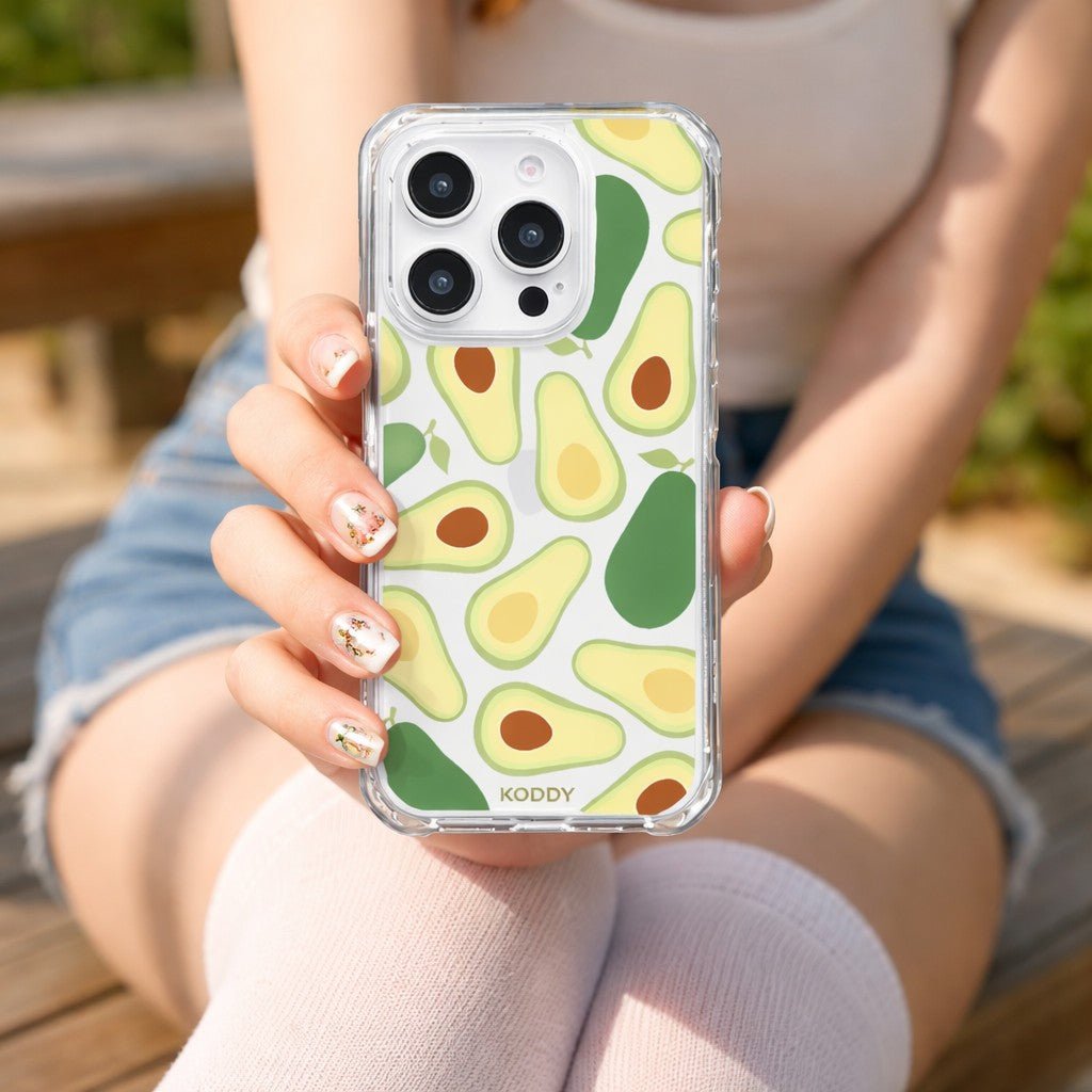 Small Avocados Clear Phone Case - KODDY aesthetic iphone case UK