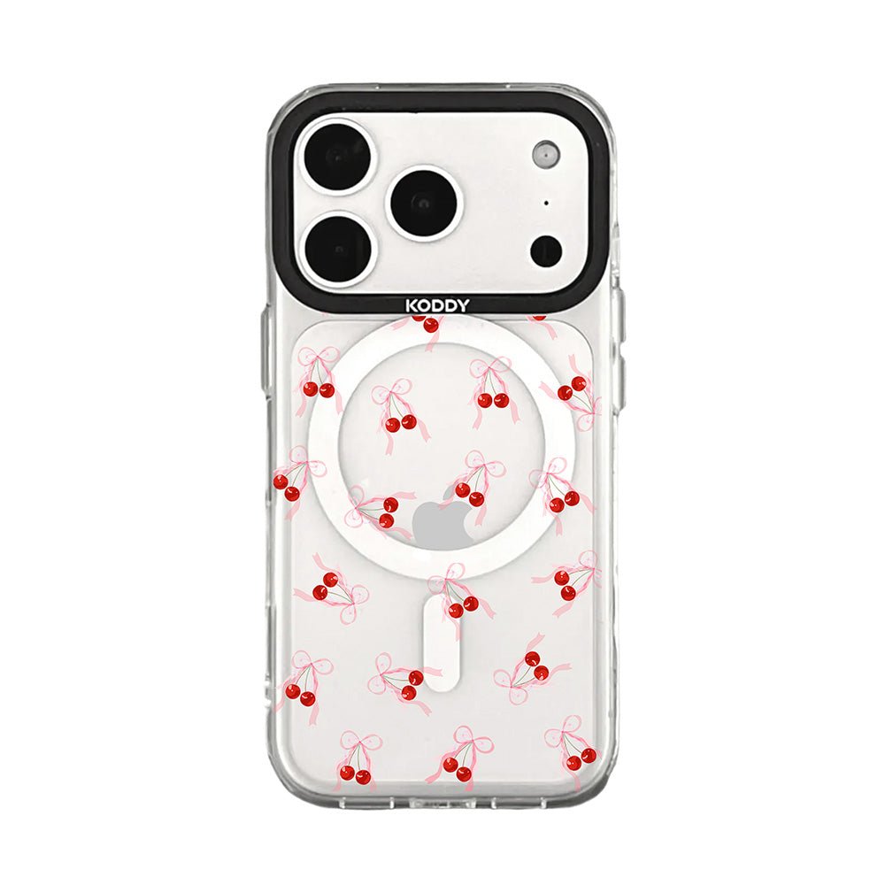 Small Cherry Ribbon iPhone Case